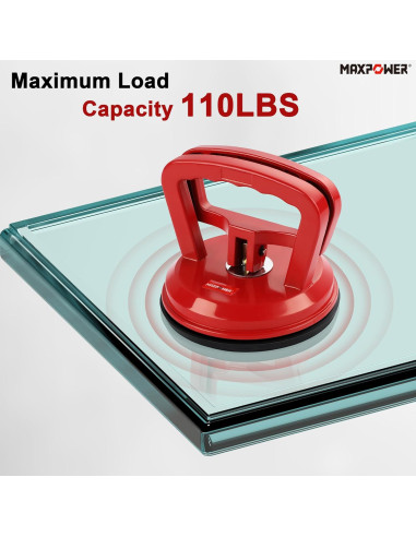 Elevador de Ventosas MAXPOWER 2 Piezas 120 mm 49.9 kg