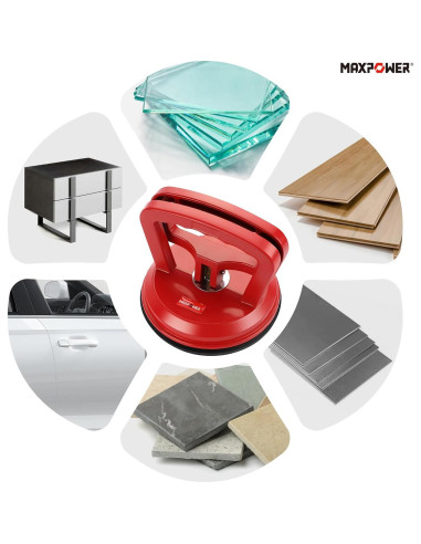 Elevador de Ventosas MAXPOWER 2 Piezas 120 mm 49.9 kg