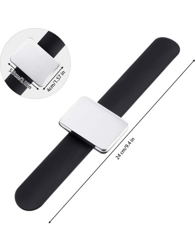 2 Piezas Pulsera Magnética de Silicona WILLBOND para Costura