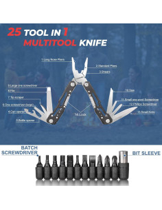 Multiherramienta 25-en-1 OYDXTMU con Funda de Nailon 2