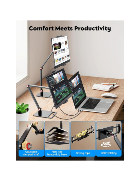 Monitor Portátil HONGO 15.6" FHD 1080P USB-C HDMI Ajustable