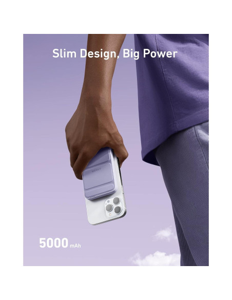 Batería Magnética Anker 622 MagGo 5000mAh Cargador Inalámbrico