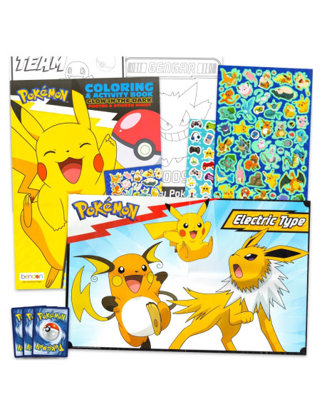 Póster Brillante en la Oscuridad Pokemon - Decoración Infantil Póster Brillante en la Oscuridad Pokemon - Decoración Infantil