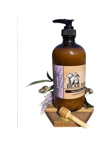 Loción de Sebo y Miel Bear Bird con Aceite de Oliva y Lavanda 480g