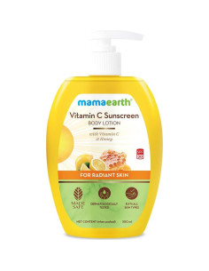 Loción Corporal Solar Mamaearth Vitamina C SPF 30 300ml 2