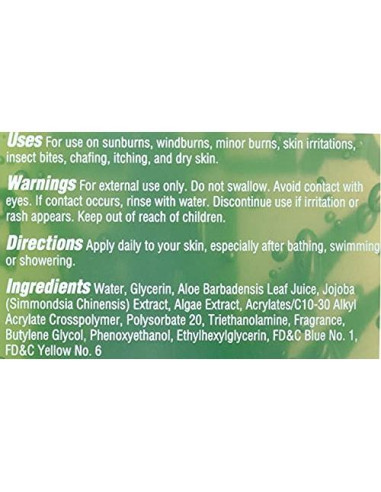 Gel de Aloe Después del Sol SEA & SKI 500ml - Hidratación Profunda