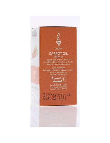 Aceite de Zanahoria Hemani 30ml - Hidratante Natural