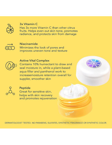 Crema Hidratante Facial Saturday Skin con Niacinamida y Ceramidas