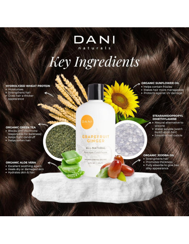 Acondicionador DANI Naturals Pomelo Jengibre 378 g - Desintoxicante