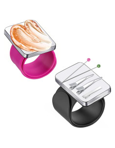 Muñequera Magnética Rabetly 2 Piezas para Costura y Estilo
