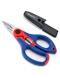 Tijeras de Electricista WORKPRO 16.3 cm Acero Inoxidable con Pelacables