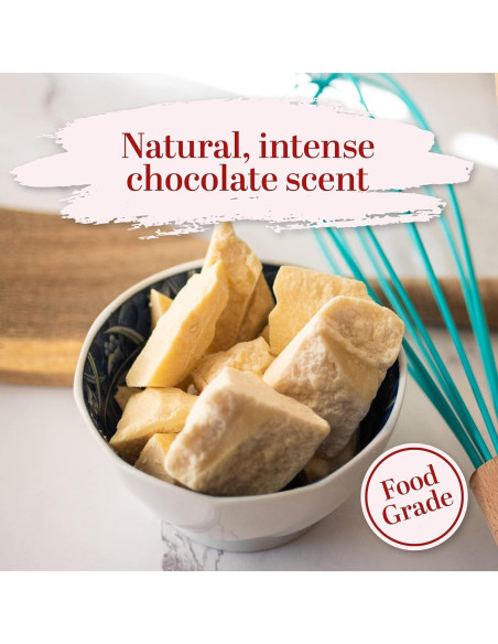 Manteca de Cacao Orgánica Cruda 227g - Grado Alimenticio USDA