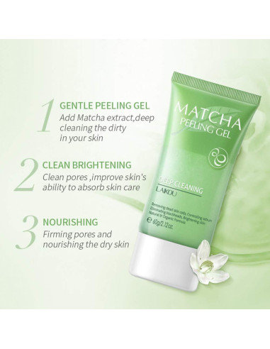 Gel Exfoliante Facial de Matcha MIESCHER - Hidratante Natural 60g