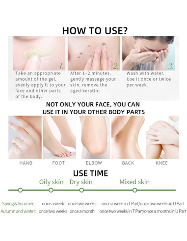 Gel Exfoliante Facial de Matcha MIESCHER - Hidratante Natural 60g