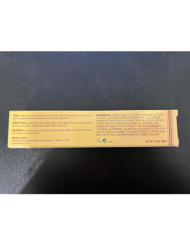 Crema de Limón Topiclear 50 g - Hidratante y Aclaradora
