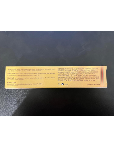 Crema de Limón Topiclear 50 g - Hidratante y Aclaradora