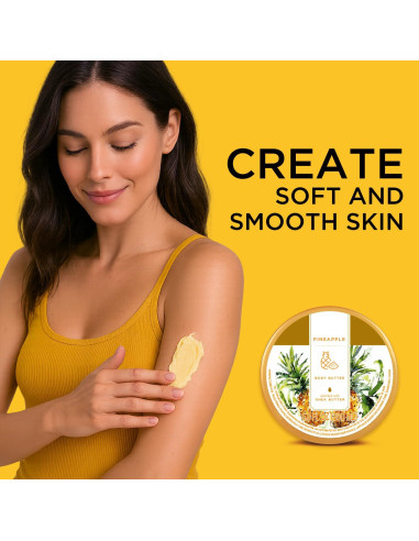 Manteca Corporal de Piña Princess Belle 200g Hidratante Natural