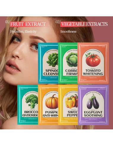 Combo de 15 Mascarillas Faciales Dr.emmet - Hidratantes y Calmantes