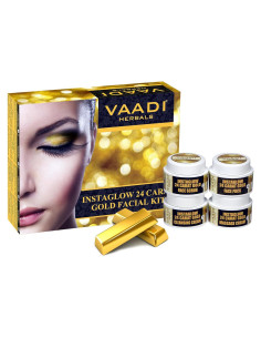 Kit Facial de Oro Vaadi Herbals - 4 Productos Naturales 70g