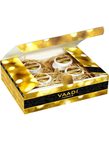 Kit Facial de Oro Vaadi Herbals - 4 Productos Naturales 70g