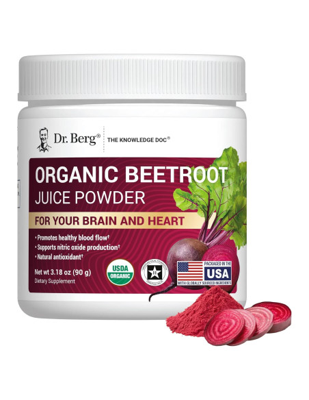 Polvo de Remolacha Orgánica Dr. Berg - 30 Porciones 45g