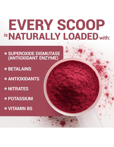 Polvo de Remolacha Orgánica Dr. Berg - 30 Porciones 45g