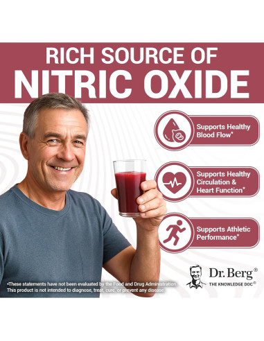 Polvo de Remolacha Orgánica Dr. Berg - 30 Porciones 45g