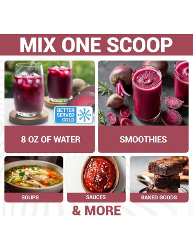 Polvo de Remolacha Orgánica Dr. Berg - 30 Porciones 45g