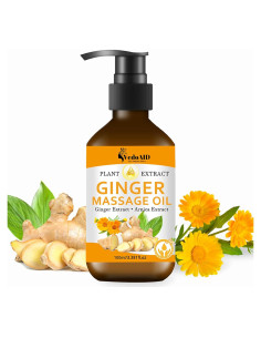 Aceite de Masaje de Jengibre Natural con Árnica y Vitamina E 136g