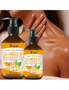 Aceite de Masaje de Jengibre Natural con Árnica y Vitamina E 136g 2
