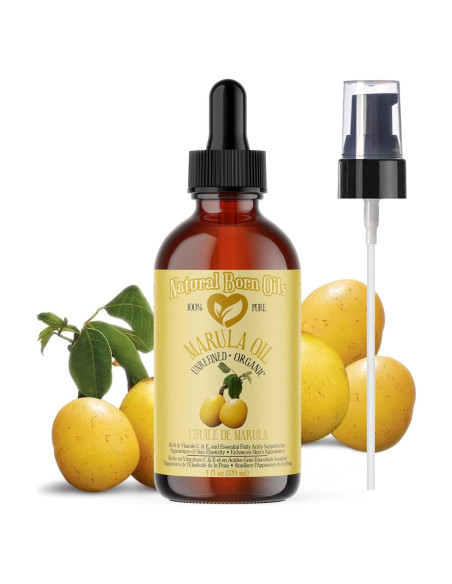 Aceite de Marula 118ml Natural Born Oils, 100% Puro y Orgánico