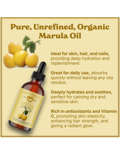 Aceite de Marula 118ml Natural Born Oils, 100% Puro y Orgánico 2