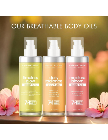 Aceite Corporal Majestic Pure Vainilla 100 ml - Hidratante y Reafirmante