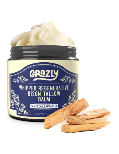 Bálsamo Hidratante Facial Orgánico Grazly 70.87g - Sebo de Bisonte y Sándalo