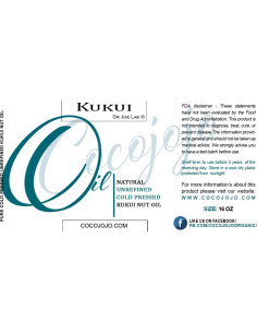 Aceite de Nuez de Kukui Dr Joe Lab 473 ml Puro Natural Hidratante 2