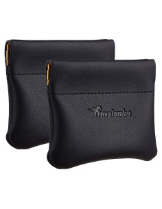 Billetera de Monedas de Cuero Travelambo 2 Pcs Compacta