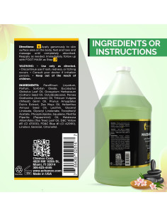 Aceite de Masaje para Pies Chemco 3.78L Eucalipto y Menta 2