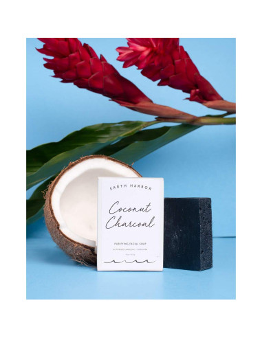 Jabón Facial Purificante Earth Harbor de Carbón Activado 108g