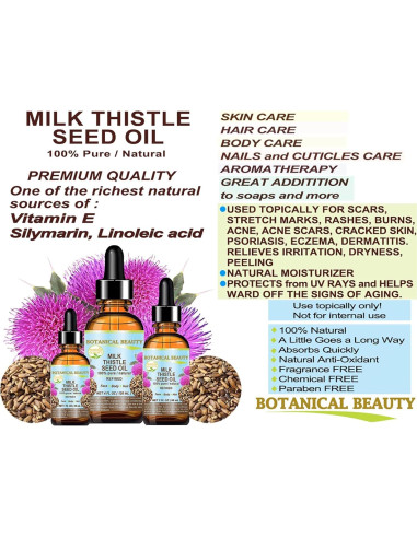 Aceite de Semilla de Cardosanto 100% Puro 120ml Belleza Botánica