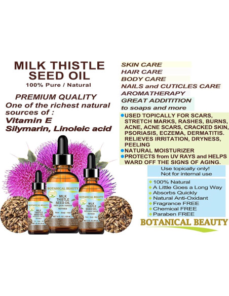 Aceite de Semilla de Cardosanto 100% Puro 120ml Belleza Botánica