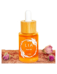 Aceite Facial Hidratante Lia Organics 90ml - Rosa y Azafrán