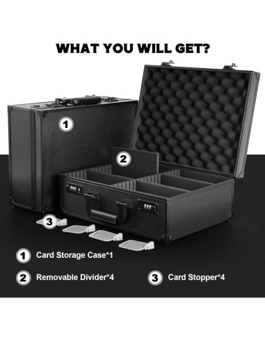 Caja de Almacenamiento Kabinka para Tarjetas 600+ Toploaders