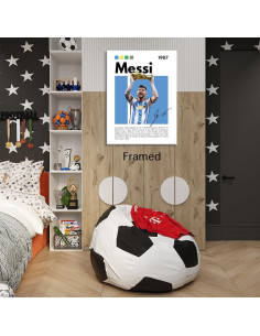 Póster Enmarcado Lionel Messi 20x30 cm Decoración Infantil 2
