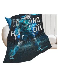 Manta de Fútbol Lemtoie 127x101 cm Franela Suave y Cálida