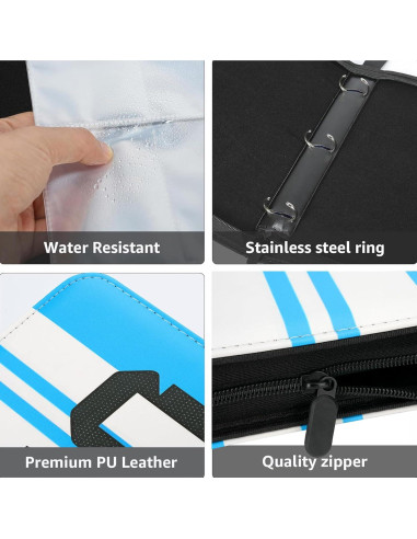 Carpeta de Tarjetas de Fútbol HBK 400 Bolsillos Messi10