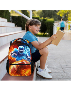 Mochila Escolar Infantil Deportiva 30.5x13.7x43.2 cm 2