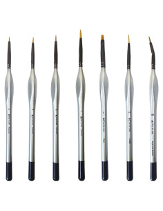 Juego de Pinceles de Pintura en Miniatura 7pcs Fire in Me