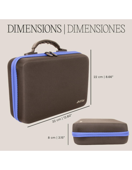Estuche de Almacenamiento Hartem para 60 Botellas de Tinta y Pintura