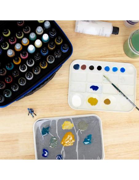 Estuche de Almacenamiento Hartem para 60 Botellas de Tinta y Pintura