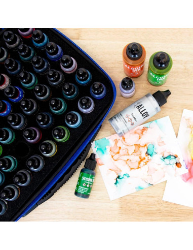 Estuche de Almacenamiento Hartem para 60 Botellas de Tinta y Pintura